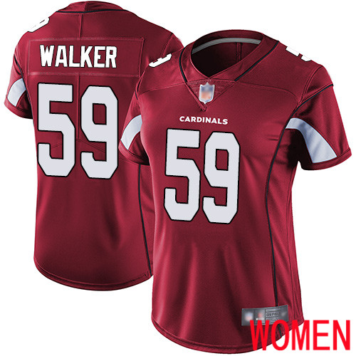 Arizona Cardinals Limited Red Women Joe Walker Home Jersey NFL Football #59 Vapor Untouchable